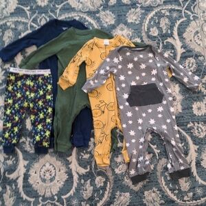 Carter's Kids One Pieces in Blue, Yellow, Green, and Gray